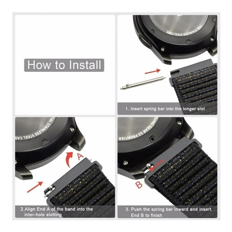 22mm Nylon Loop Strap For Garmin Forerunner 745 965 265 255M Smart Watch  Band Vivoactive Venu Bracelet Wristband Replacement