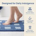 thumbnail image 2 of REGALWOVEN Bathroom Rugs Absorbent Non Slip Checkered Bath Mat Soft Plush for Home Decor Blue 24" x 16", 2 of 6