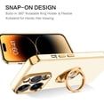 thumbnail image 4 of ZUKKASHAN iPhone 14 Pro Max Case, Slim Lightweight 360° Ring Holder Kickstand Support Car Mount Shockproof Women Men Non-Slip Protective Case for iPhone 14 Pro Max 6.7", 4 of 9