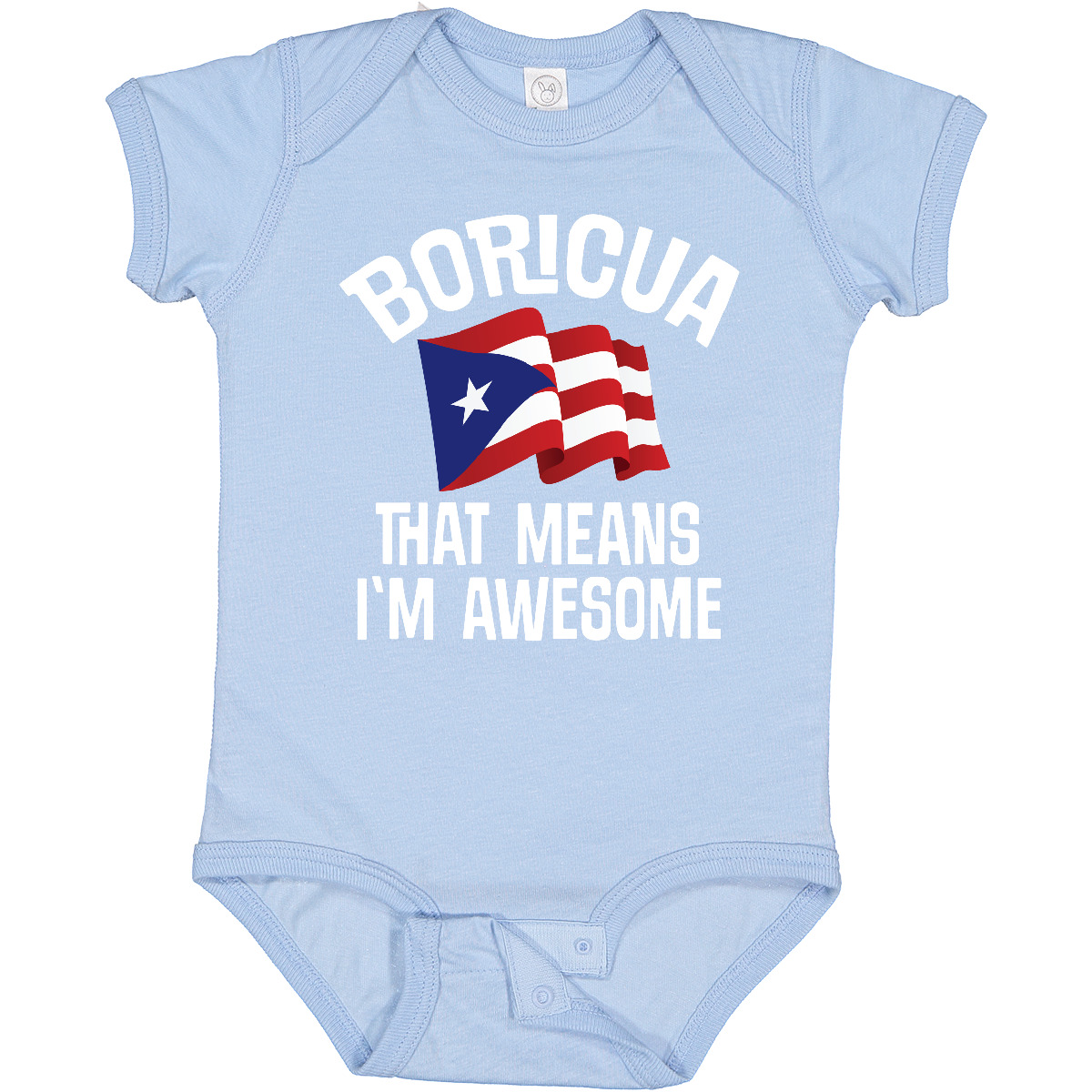 Inktastic Boricua Means Im Awesome Puerto Rican Boys or Girls Baby Bodysuit