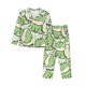 thumbnail image 1 of Balery Cute Crocodile Conjunto de Pijama con Estampado para Mujer, Conjunto de Dos Piezas con Manga Larga, Ropa de Dormir Suave con Bolsillos, Pijamas Cómodos-Large, 1 of 7