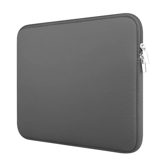 Zhuge 15" Grey Laptop Sleeve, Heavy-Duty Shockproof Protective Case with Flip Design, Durable Briefcase Style Carrying Bag for Notebooks & Laptops