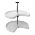 thumbnail image 1 of Rev-A-Shelf 24 Inch Lazy Susan Kidney Polymer 2-Shelf, White, 3472-24-11-52, 1 of 10