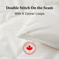 thumbnail image 3 of Royal Elite- Canadian Feather and Down Comforter, RDS Certified White Duvet Insert, 240TC OEKO Tex Certified Cotton Shell, Twin, 3 of 5
