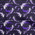 thumbnail image 1 of oneOone Georgette Viscose Blue Fabric Asian Japanese Koi Fish Watercolor Sewing Material Print Fabric By The Yard 42 Inch Wide, 1 of 4