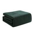 thumbnail image 4 of VCNY Home Sands 3-Piece Dark Green Textured Curve Striped Pinsonic Quilt Set, King, Adult, Unisex, 4 of 5
