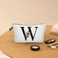 thumbnail image 4 of CasaChic Flower Letter Makeup Bag, Alphabet Initial Cosmetic Bag, Personalized Floral Design, Durable Reusable Polyester, Ideal Birthday Gifts for Women Mom Friend Bride Bridesmaid, 4 of 6