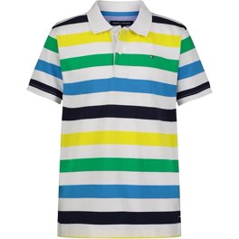 Tommy Hilfiger WHITE Men's Organic Cotton Classic Fit 1985 Polo