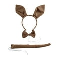 thumbnail image 1 of Bunny Ears Diadema Tail Bowtie Set versátil y cómoda ropa de cabeza para adultos, 1 of 8