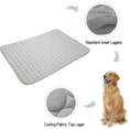 thumbnail image 3 of Summer Cooling Mat & Sleeping Pad- Water Absorption Top, Materials Safe, Easy Carry, EZ Clean. Keep Cooling for Pets, Kids and Adults.(Navy Blue, 28" x 22"), 3 of 5