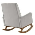 thumbnail image 3 of Modway Sway Performance Velvet Rocking Chair in Light Gray, 3 of 7