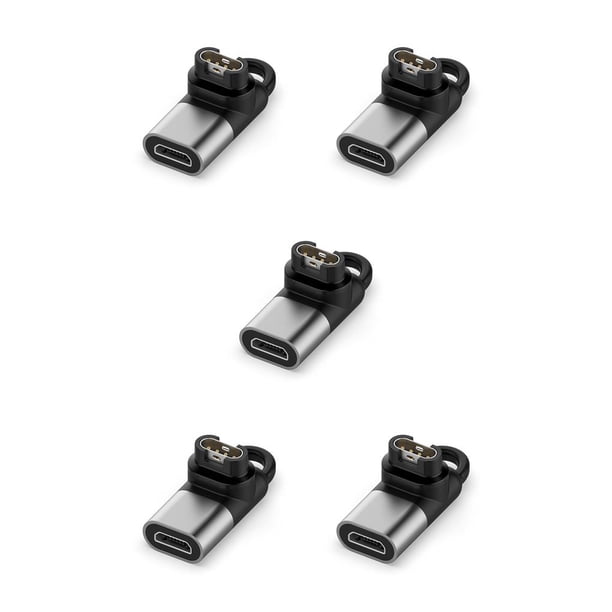 Sidaley Adaptador de Reutilizable Profesional Cabeza doblada de 90 grados TPU Convertidor de carga reemplazable Accesorios Gris Micro Type2 NO2