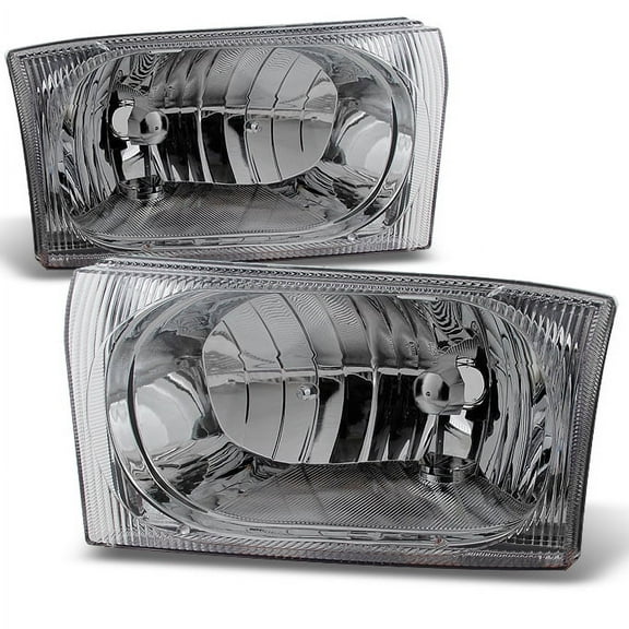 AKKON - For 1999-2004 Ford Excursion F250 F350 F450 F550 Superduty Clear Headlights Replacement Driver  Passenger Side Pair Set