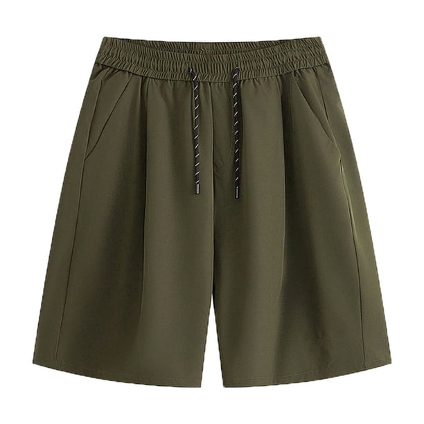 pstuiky Pantalones cortos deportivos para hombre, Pantalones cortos deportivos informales con estampado de cordón para exteriores de verano para hombre Pantalones cortos para correr para hombre