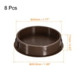 thumbnail image 2 of Unique Bargains 8Pack 45mm/1.77' Plastic Hole Plugs Panel Flush Type Knockout Locking Plugs, Brown, 2 of 6