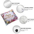 thumbnail image 4 of Acheng 2pcs Happy Mothers Day Throw Pillow Covers 2pcs Decorative Floral Cushion Cases Home Decorations Indoor for Bed Sofa  White, 4 of 6