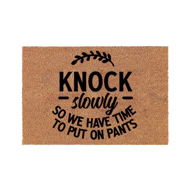 Coir Door Mats Doormats Outdoor Spring Funny Outdoor Mats for Front Door Outdoor Rug Home Non Slip Doormat Indoor Indoor Outdoor Mats for Home and Office, Home Gifts for Housewarming, 16x24 Inch