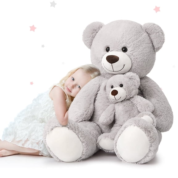 MaoGoLan Mommy and Baby Giant Teddy Bear 39" Bear Stuffed Animal Plush Toy