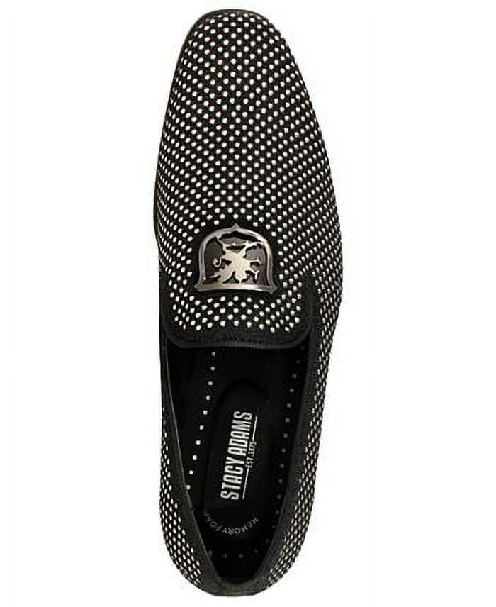Stacy Adams Men\'s 9.5 Swagger Studded Slip On Shoes Black & Silver 25228-042 Stacy Adams Men main image 4