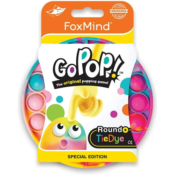 FFIY Go Pop! Last One Lost, Tie Dye - The Original Push Pop Bubble Popping Sensory Pop It Fidget Toy - Autism ADHD Special Needs Stress Reliever, Silicone Bend, Squish, Squeeze Relax Activity