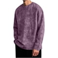 thumbnail image 2 of T Shirts For Men Vintage Pullover Performance Tops Big & Tall Long Sleeve Printed Basic Shirts for Work Athletic Outdoor Sport Streetwear, 2 of 5