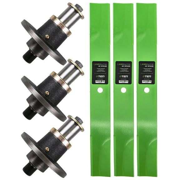 8TEN Spindle High Lift Blade Kit for Hustler 60 ATZ Super Z Hustler Z MK1007824