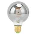 thumbnail image 1 of Lámpara de filamento LED G80, base E27, bombillas vintage, luz decorativa, 4 W, luz cálida, galvanoplastia, gris., 1 of 14