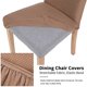 thumbnail image 4 of Fundas elásticas para sillas de comedor con tela Jacquard texturizada a cuadros, funda para silla Parsons, protectores gruesos para sillas, 4 of 7