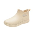 thumbnail image 2 of hoksml Women's Waterproof Ankle Rain Boots, Slip-On Rubber Shoes for Outdoor and Daily Wear, 2 of 9
