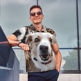thumbnail image 4 of Fotbe Realistic Cute Puppy Camiseta Polo de Golf para Hombre con Estampado – Camisa Deportiva Transpirable con Cuello Abotonado-Small, 4 of 6