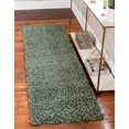 thumbnail image 2 of Unique Loom 3153411 2 Pi 2 Po x 8 Pi Davos Shag Runner Rug&44; Sauge, 2 of 2