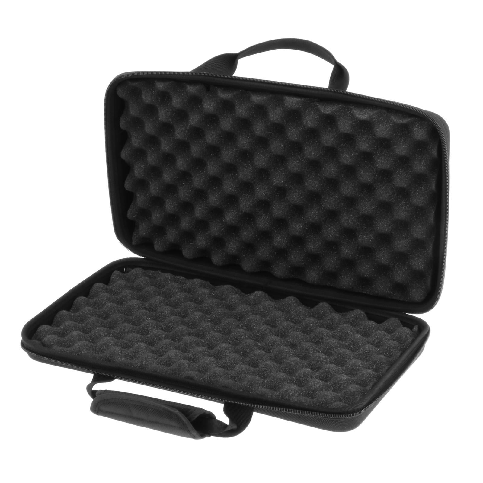 Wzmzjy DJ Controller Bag EVA Storage Case Portable Shockproof Smooth Zippers Waterproof 40cmx25cmx7cm