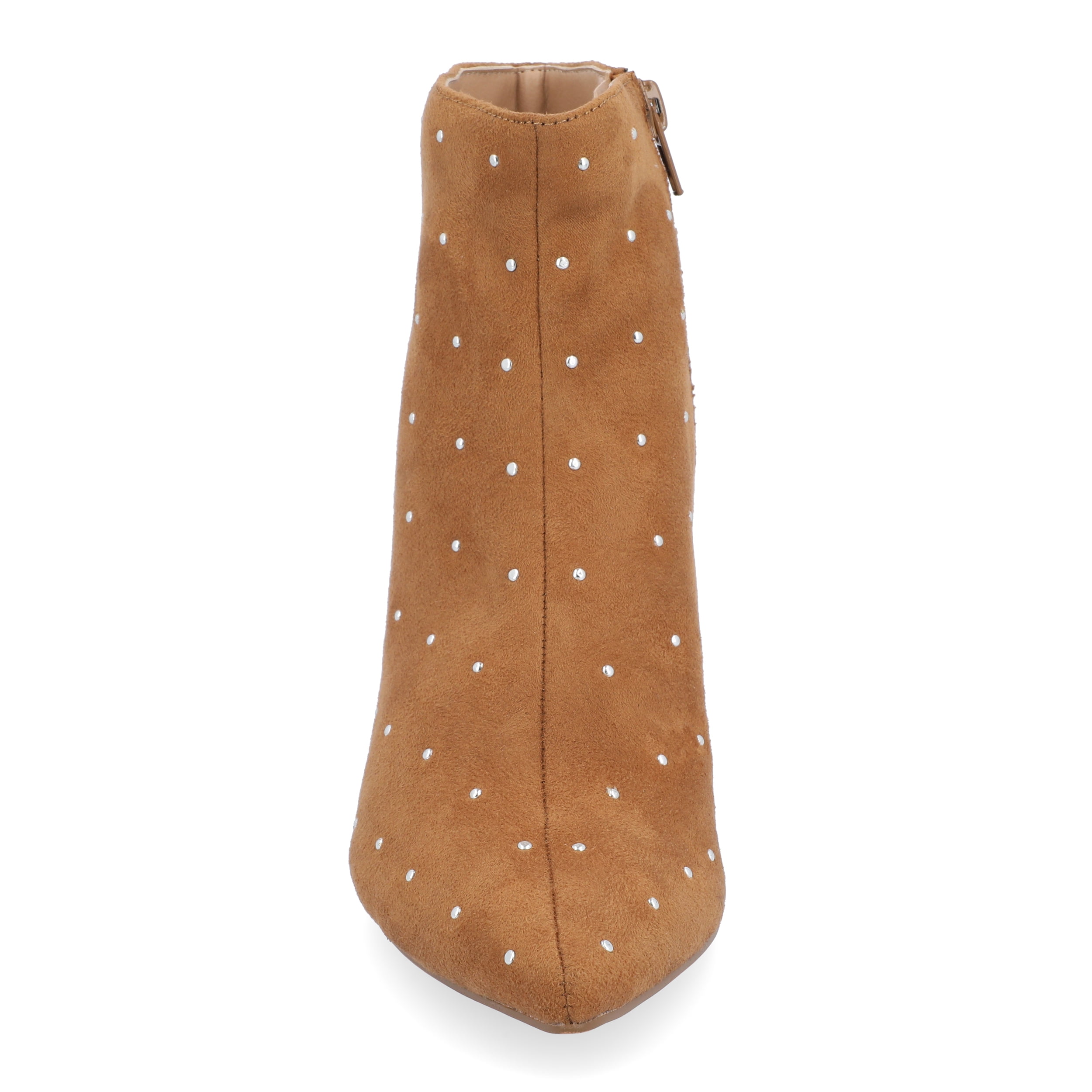 Journee Womens Rossia Inside Zip Kitten Heel Booties