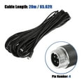 thumbnail image 3 of Unique Bargains 4 Pin 65.62ft Backup Camera Cable Aviation Extension Cable Car Video Extension Cable Universal, 3 of 6