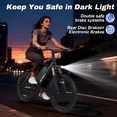 thumbnail image 6 of Electric Bike for Adults, 20" E Bike with 3-Speed, 750W Peak Adult Electric Bicycles for Womens & Man Commute, up 30 Miles Removable Battery Ebike, Max 19MPH, 6 of 10