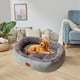 thumbnail image 4 of Cama Ovalada para Mascotas Dog House | Almohadilla de Forro Polar Cálida para Perros y Gatos | Gris | 50 X 40 Cm | Material de Felpa | Lavable a Máquina | 1 Unidad, 4 of 6