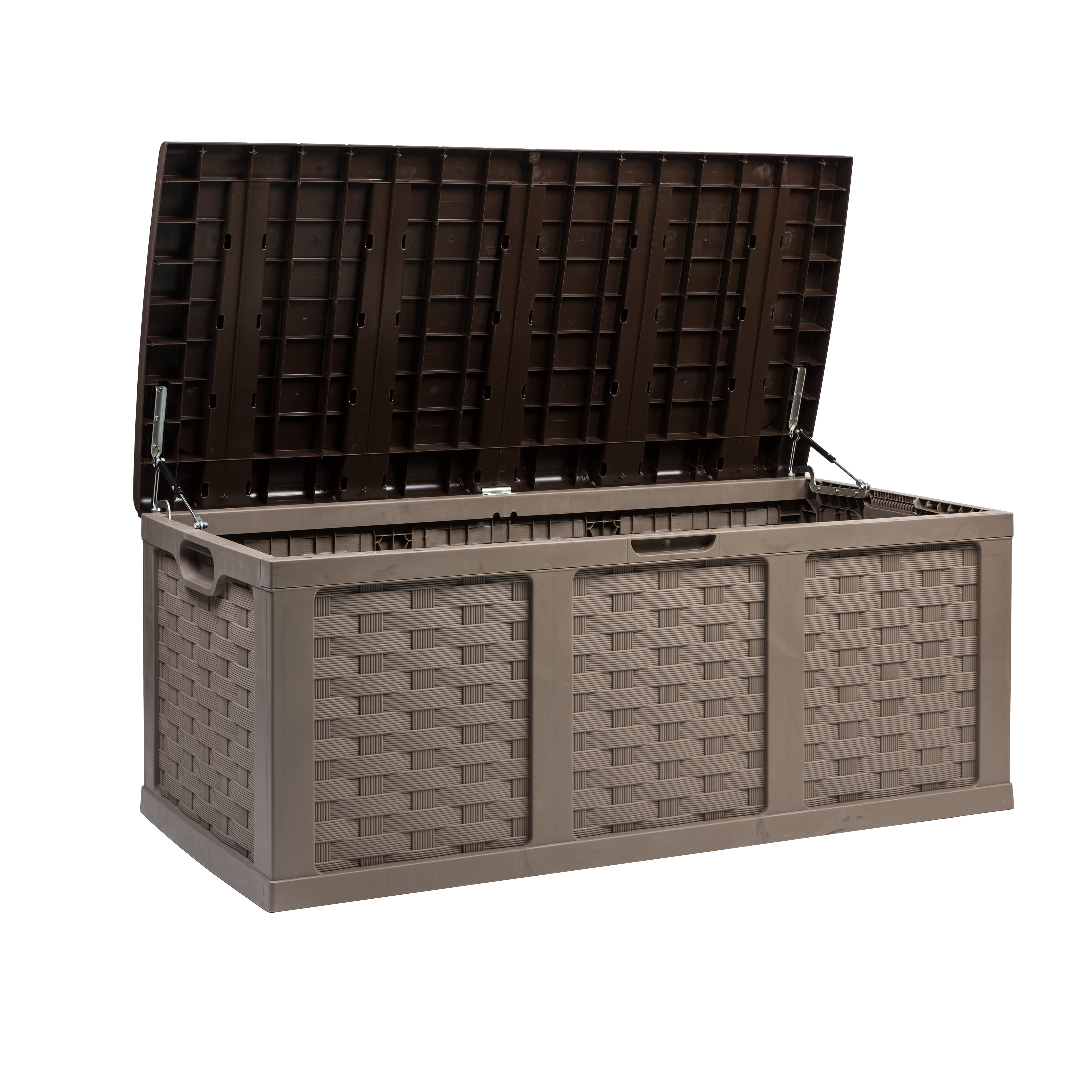 Starplast 153 Gallon Plastic Deck Box, Mocha Brown