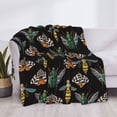 thumbnail image 4 of Throw Blanket for Couch - Wasp Cockchafer Butterfly Soft Comfy Lightweight Cozy Warm Throw Blanket, Fuzzy Plush Flannel Blanket & Throws for Sofa and Bed All Season, 4 of 8