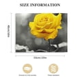 thumbnail image 2 of Awypu Canvas Wall Art For Living Room Family Wall Decor For Bedroom Modern Kitchen Wall Decorations Black And White Wall Pictures Artwork Yellow Rose Flowers Canvas Art Prints Bathroom Home Decor, 2 of 5