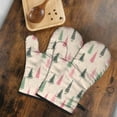 thumbnail image 5 of Cute Oven Mitts,Beige Christmas Tree Pattern Oven Mitt 2-Pack Set,Kitchen Gloves for Oven,Heat Resistant Oven Mitts 7.7"x12", 5 of 7