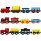 thumbnail image 1 of Juego de tren de madera Joqutoys 12 PCS Juego magnetico de juguetes de tren, 1 of 2