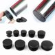 thumbnail image 2 of Black Plastic End Caps for Round Metal Tubes, 10-Pack Furniture Table Feet, 2 of 5