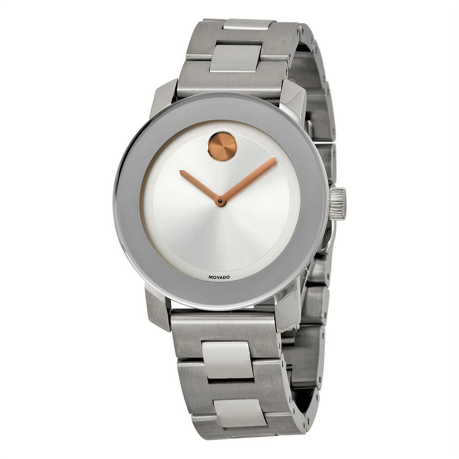 Movado Bold Women's Mid-Sized Silver 36mm Watch 3600084