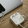 thumbnail image 6 of Maxxima 3 Outlet Desktop Power Strip with 5 USB Type-C / A Charging Ports 5A, 5’ Extension Cord, 6 of 7