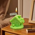 thumbnail image 5 of Velas de aromaterapia para casa pequeña, regalo de cumpleaños con chimenea, velas de cabaña con techo de paja, decoración de aromaterapia para el hogar, una vela, 5 of 5
