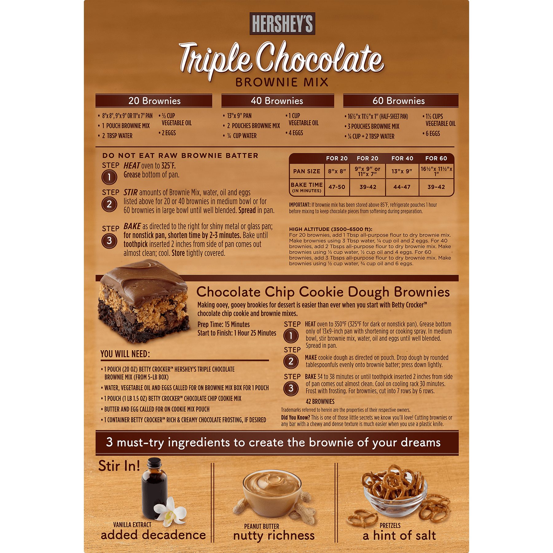 Betty Crocker Hershey Brownies Recipe