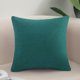 thumbnail image 1 of Nvzi 1 funda de almohada de algodón y lino de color liso. Clásica y atemporal, funda de almohada sencilla de color puro, que queda genial en cualquier cama. 40 x 40 cm (verde oscuro)., 1 of 5