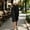 Black, variant on Hueook Plus Size Pants for Women Ankle Wide Leg Pocket Casual Business Cropped Pants Brown L
