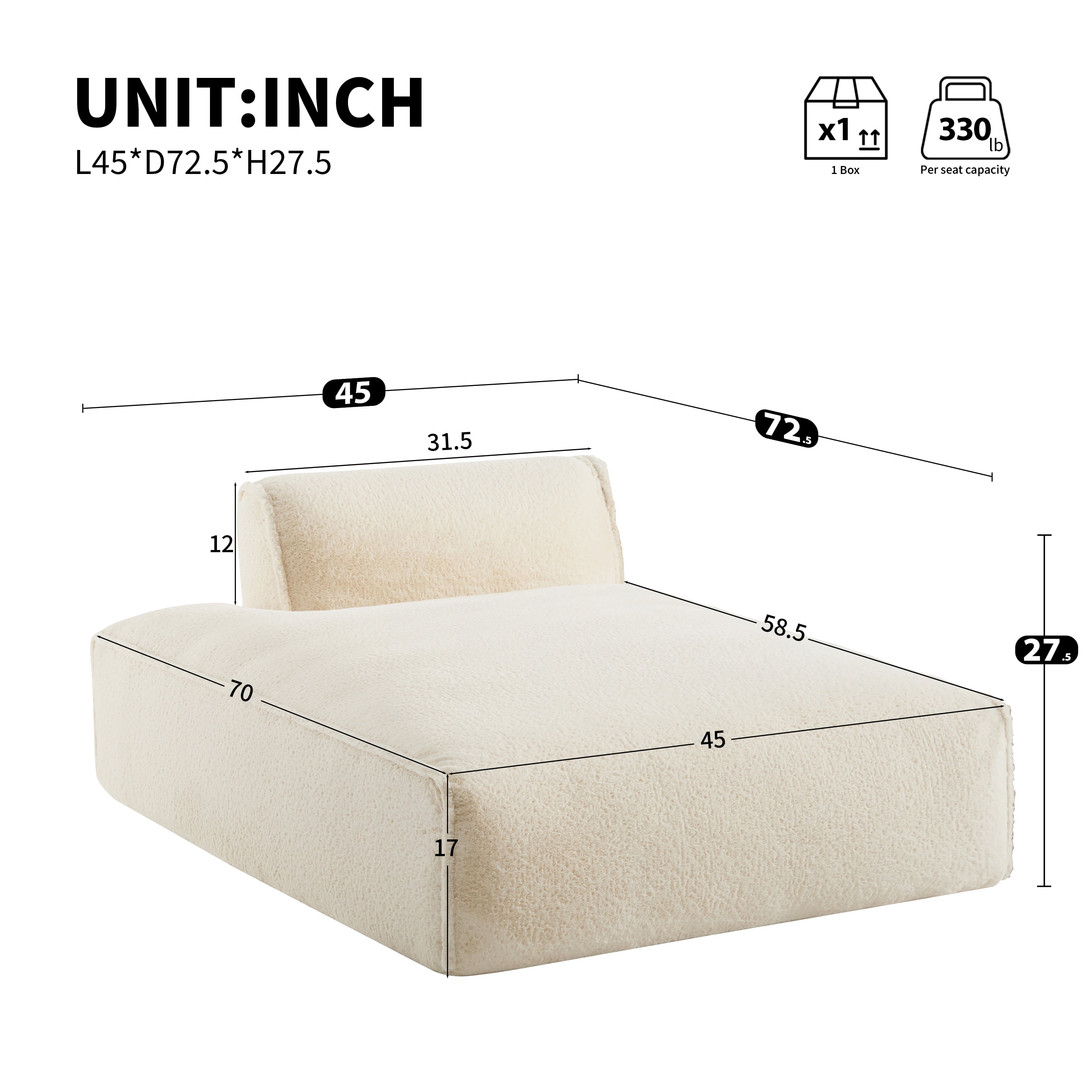 Euroco Fully Compressed Sofa, No Assembly Required, Comfortable Spring & Sponge Seating, Modern Minimalist Design, Perfect for Homes with Kids and Pets