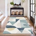 thumbnail image 6 of 6.5'x10' carpet non slip grip indoor carpet moroccan area rug octagon area rug plush area rug, 6 of 10